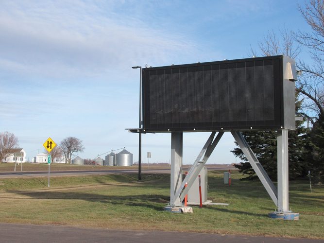 MnDOT installs electronic sign near Highway 19 News, Sports, Jobs